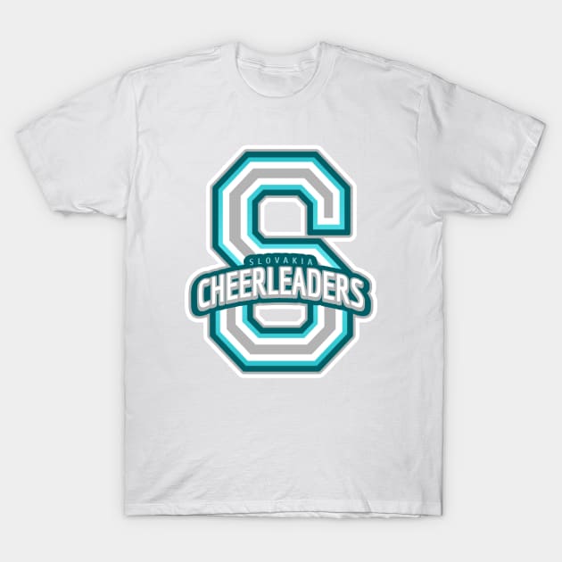 Slovakia Cheerleader T-Shirt by Tip Top Tee's